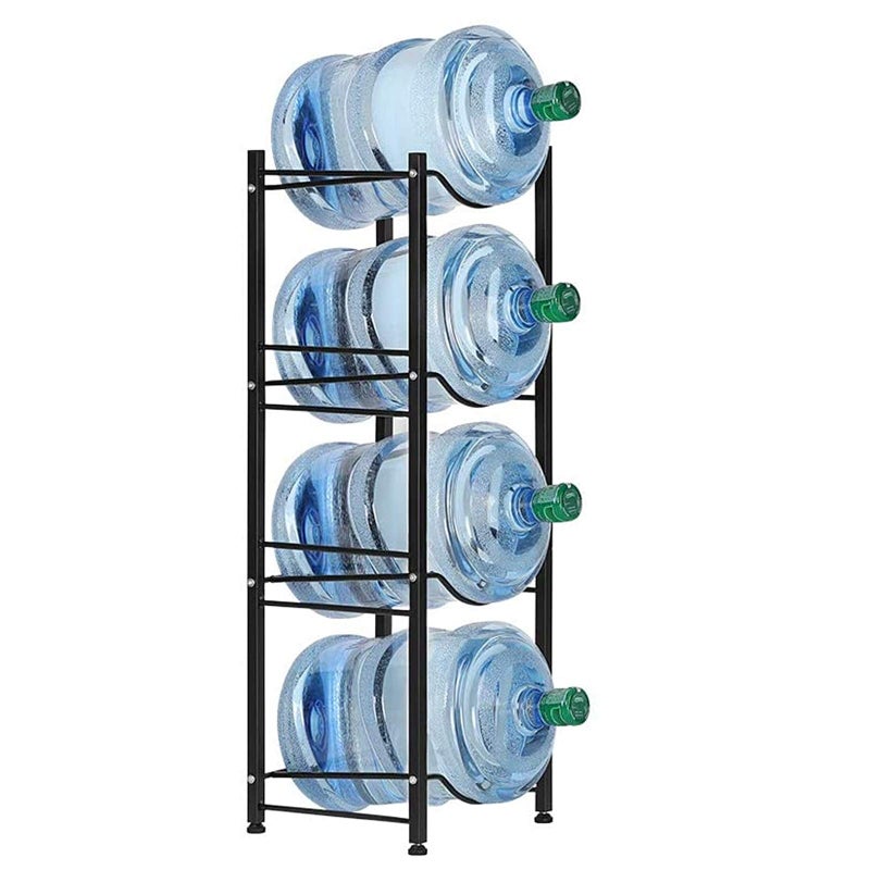 LIANTRAL Water Cooler Jug Rack, 4-Tier Heavy Duty Water Bottle Holder Storage Rack for 5 Gallon Water Dispenser, 5 Gallon Water bottle Holder, 5 Gallon Water Jug Holder - Image 5