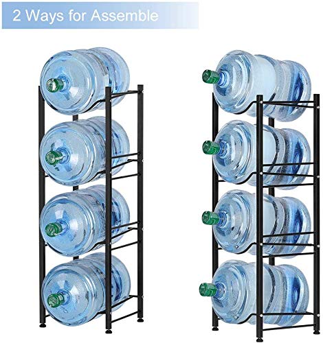 LIANTRAL Water Cooler Jug Rack, 4-Tier Heavy Duty Water Bottle Holder Storage Rack for 5 Gallon Water Dispenser, 5 Gallon Water bottle Holder, 5 Gallon Water Jug Holder - Image 2