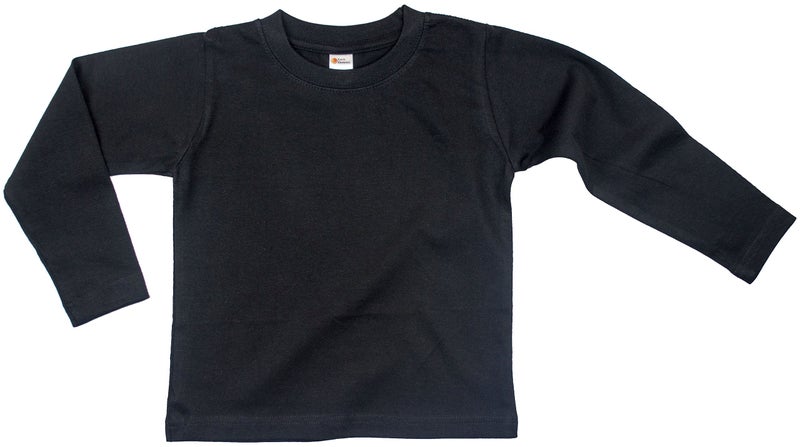 Earth Elements Baby Girls’ Long Sleeve T-Shirt 6-12 Months Black - Image 3