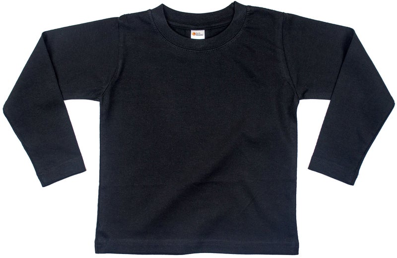 Earth Elements Baby Girls’ Long Sleeve T-Shirt 6-12 Months Black - Image 2