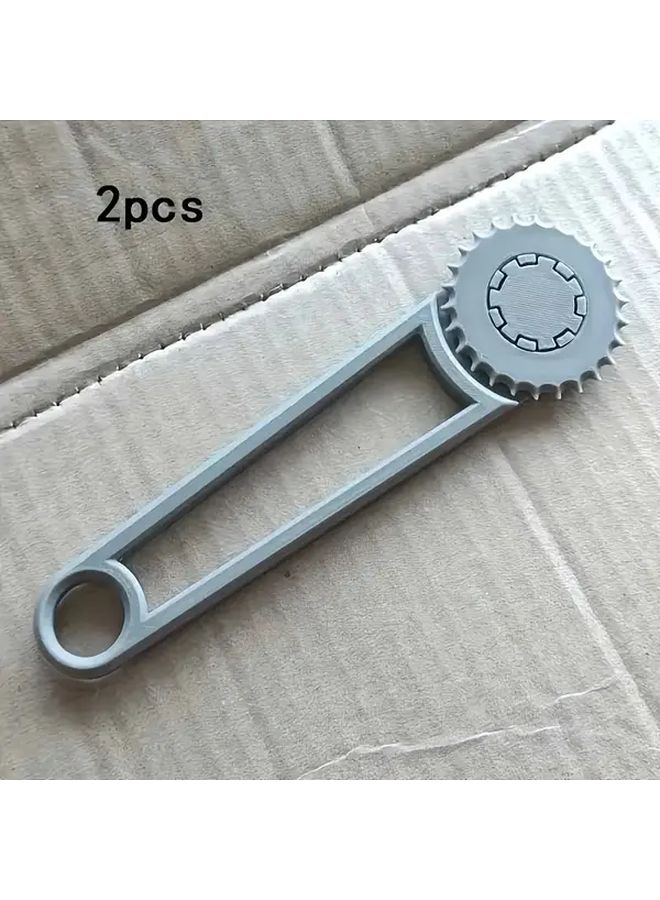Grey 2 Piece Portable Cardboard Hole Punch For Diy Crafts And Art Projects - Image 1