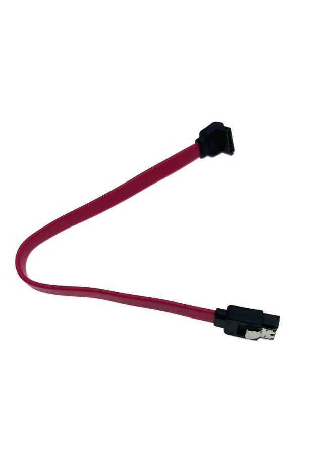SATA3.0 Solid State Serial Data Line Sata3.0 Motherboard Hard Disk Data Line Security Sata3.0 Data Line-Color:Small Transparent Red Double Straight Head With Shrapnel-pure Copper High-end Series-Length:250MM  - Image 4