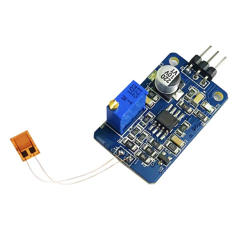 Taidacent Strain Gauge 350 Ohm Bend Flex Sensor Weighing Amplifier Module Pressure Sensor Analog Output Strain Gauge Test Kit (Extension Cable) - Image 2