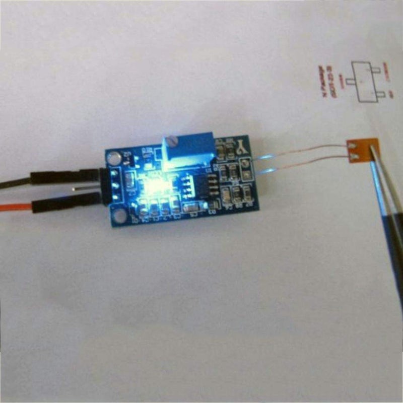 Taidacent Strain Gauge 350 Ohm Bend Flex Sensor Weighing Amplifier Module Pressure Sensor Analog Output Strain Gauge Test Kit (Extension Cable) - Image 4