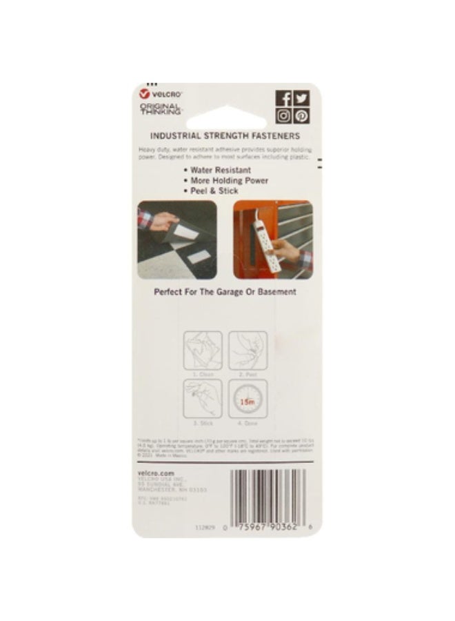 Velcro Sticky Back Adhesive Back Fastener CoinRound1 7/8"Black - Image 2