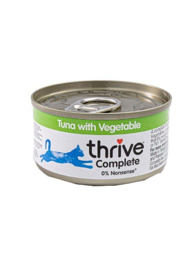 Wet Cat Food, Tuna with Vegetable - 75g, UK