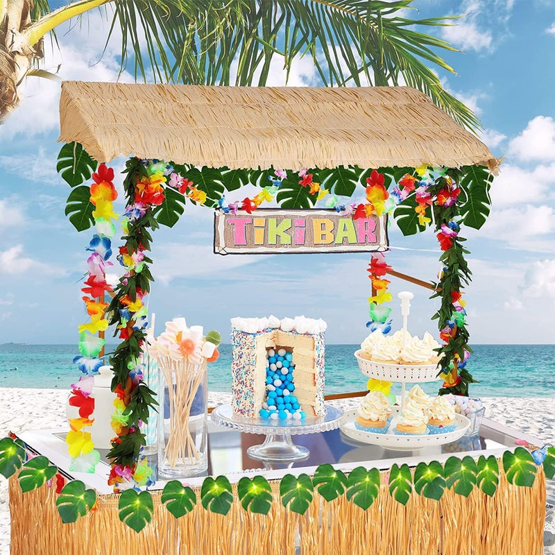 WEISPARK 20 LED Palm Leaves String Lights  Tropical Artificial Monstera Leaf Wall Hanging Vine Leaf for Hawaiian Luau Party Jungle Theme Beach Birthday Home Decorations (A Monstera Leaf String Lights 1 Pcs) - Image 5