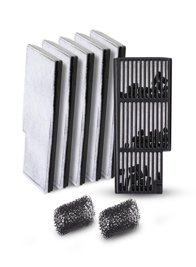 Novique NV-03 HOB Slim Aquarium Filter Cartridges (6 pcs) with Inlet Sponges (2 pcs) - Image 2
