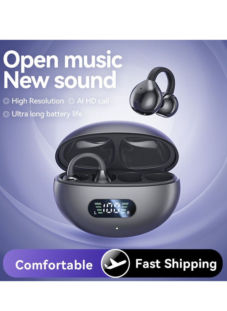 تشوميل سماعة رأس بلوتوث لاسلكية مثبتة على الأذن من برلين ساوند، سماعات أذن ذات توصيل عظمي في الهواء الطلق، عمر بطارية طويل - Image 1