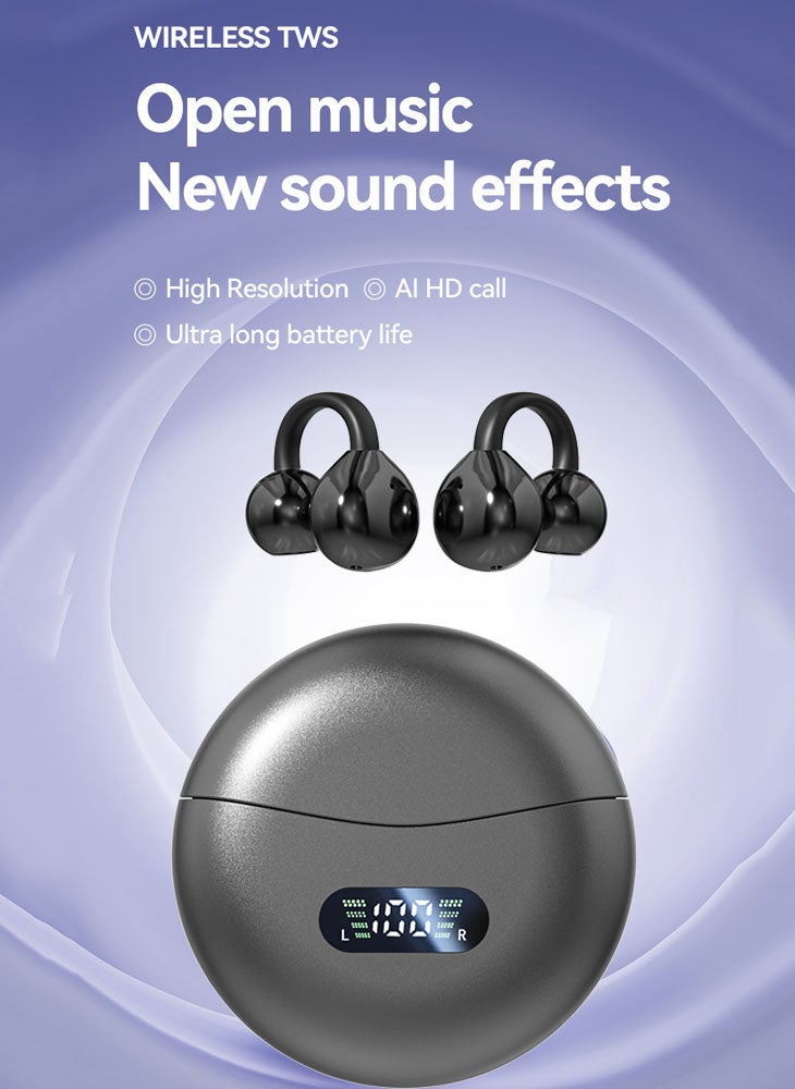 تشوميل سماعة رأس بلوتوث لاسلكية مثبتة على الأذن من برلين ساوند، سماعات أذن ذات توصيل عظمي في الهواء الطلق، عمر بطارية طويل - Image 5