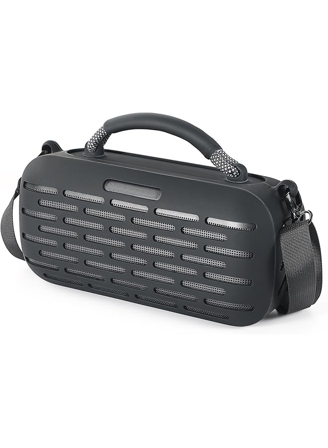 erorex Silicone Speaker Cover Durable Silicone Protective Cover With Adjustable Shoulder Strap Perfect Fit For Bose Soundlink Max Portable Speaker Black Case For Daily Use And Travel  - Image 2