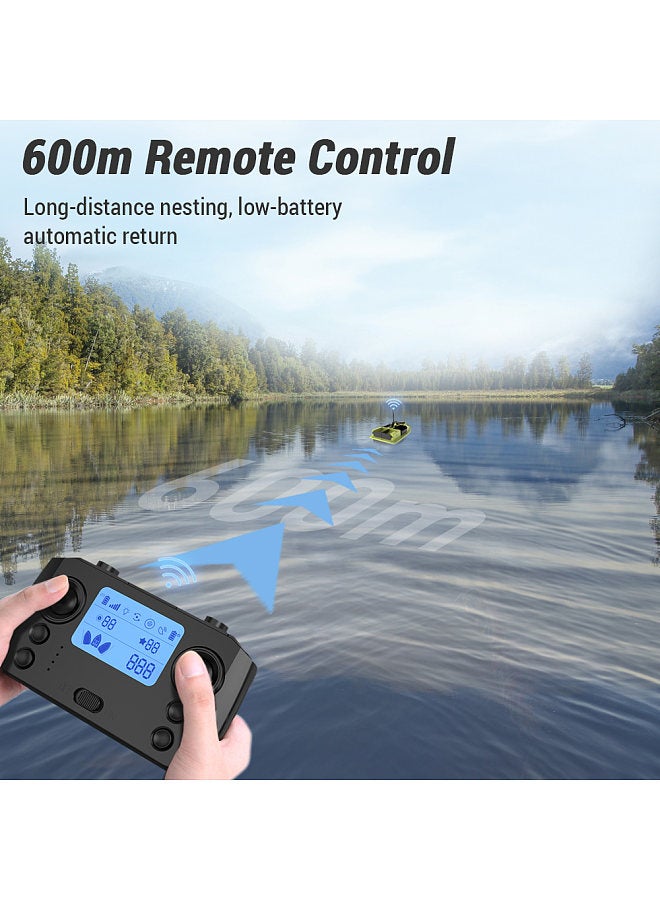 Generic GPS RC Bait Boat 500M Wireless Remote Control Fishing Bait Boat Fishing Feeder Boat Ship with with 4 Bait Containers 2KG Load - Image 4