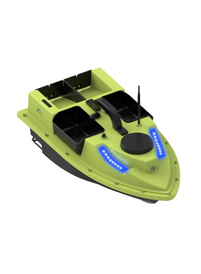 Generic GPS RC Bait Boat 500M Wireless Remote Control Fishing Bait Boat Fishing Feeder Boat Ship with with 4 Bait Containers 2KG Load - Image 1