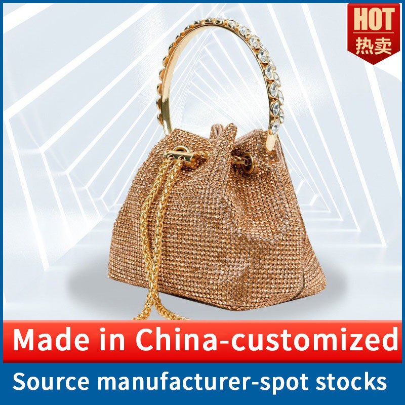 Evening Bag Personalized E-Commerce Dress Wedding Bag Chain Bag Clutch Women'S Bag New Bright Diamond Evening Bag - Image 2