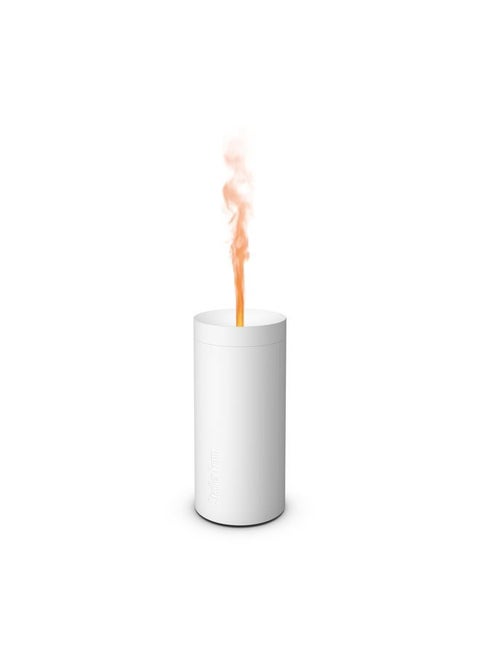 Aroma Diffuser Lucy Using Battery Power, with Flame Effect can Diffuse Essential Oils for up to 7 Hours, for Relaxation and revitalising Aromatherapy, White
