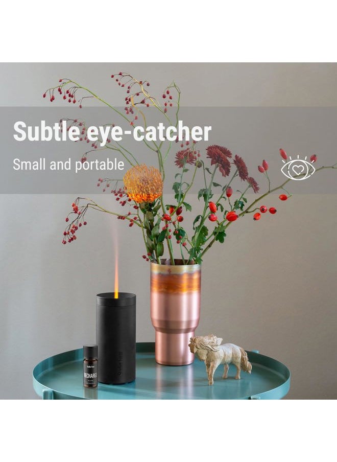 Stadler Form Aroma Diffuser Lucy Using Battery Power, with Flame Effect can Diffuse Essential Oils for up to 7 Hours, for Relaxation and revitalising Aromatherapy, White  - Image 4