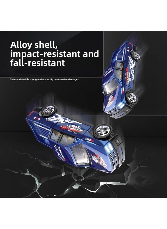 Generic Mini Remote Control Car Toy 2.4G With Light Adjustable Speed With Trailer Simulation Model 1:64 Remote Control Alloy Car-Color:White Pickup-four Wheels  - Image 5