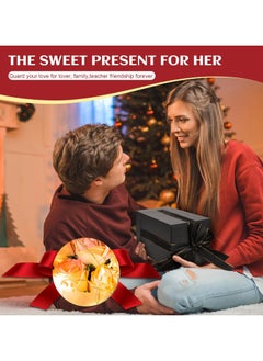 ARNOTEC "Eternal Rose Gift Box – LED Light Glass Cover Decoration | Romantic Gift for Valentine's Day, Birthday, Mother's Day | Pink Bouquet Creative Ornaments"  - Image 5