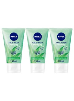 Nivea Face Wash Cleanser Purifying Cleansing Combination Skin Pack of 3  - Image 1