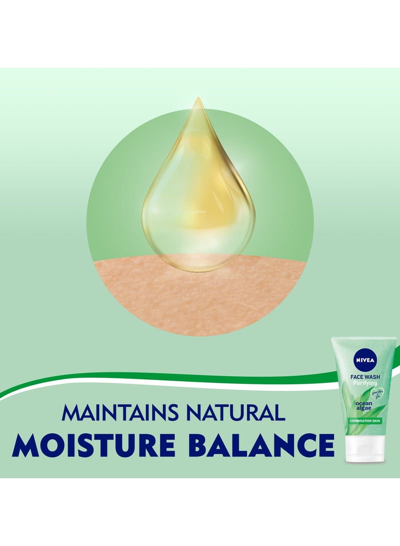 Nivea غسول وجه منظف مطهر للبشرة المختلطة عبوة من 3 - Image 4