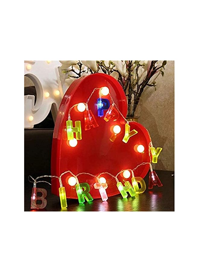 The Bros Happy Birthday' 'Merry Christmas' LED Letter Battery Operated String Lights for Indoor Christmas Birthday Decorations - Image 4