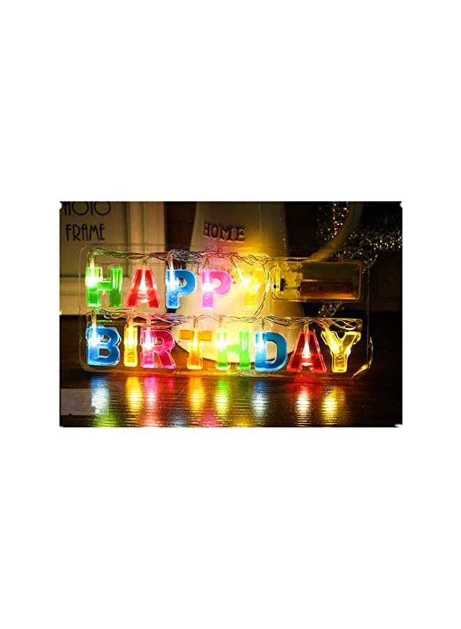 The Bros Happy Birthday' 'Merry Christmas' LED Letter Battery Operated String Lights for Indoor Christmas Birthday Decorations - Image 3