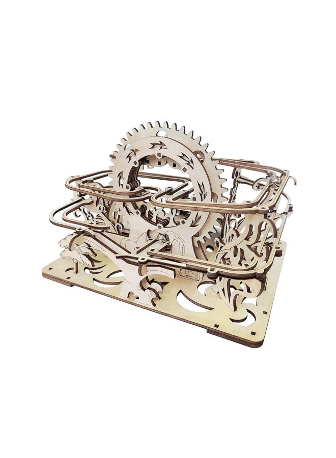 Creative DIY Track Ball Wooden Three-dimensional Puzzle Children's Educational Toys Hand-assembled Model Desktop Ornaments-Color:Support Solar Mechanical Ball Order - Image 4