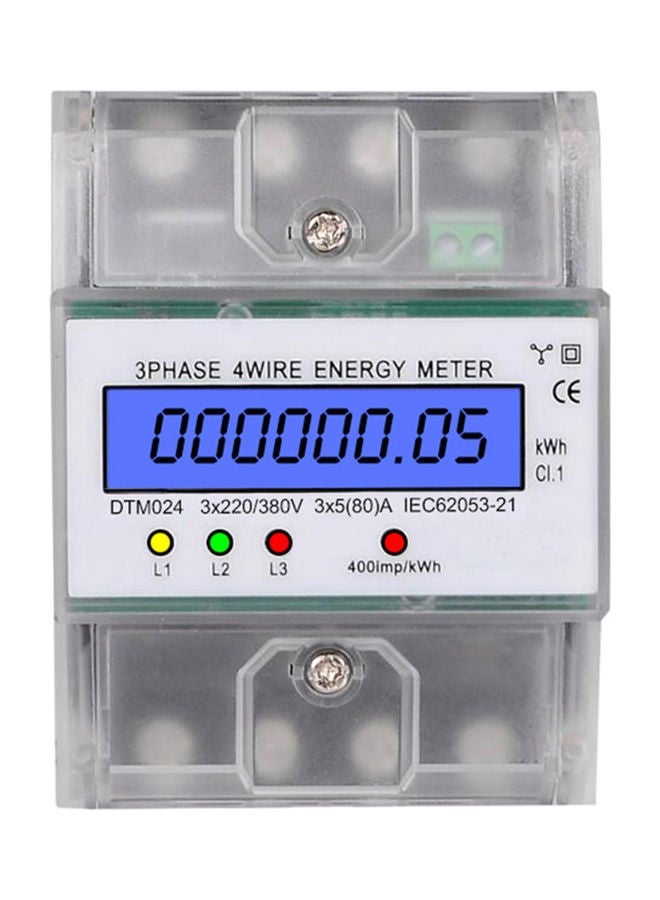 NIBEMINENT Digital Electric Power Meter With LCD Backlight Display Transparent  - Image 1
