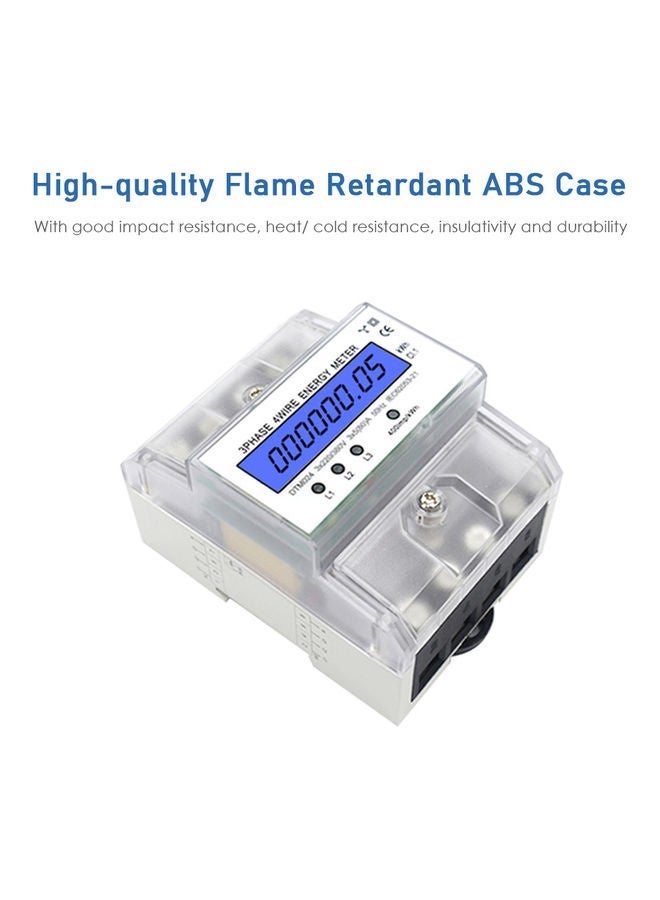 NIBEMINENT Digital Electric Power Meter With LCD Backlight Display Transparent  - Image 4