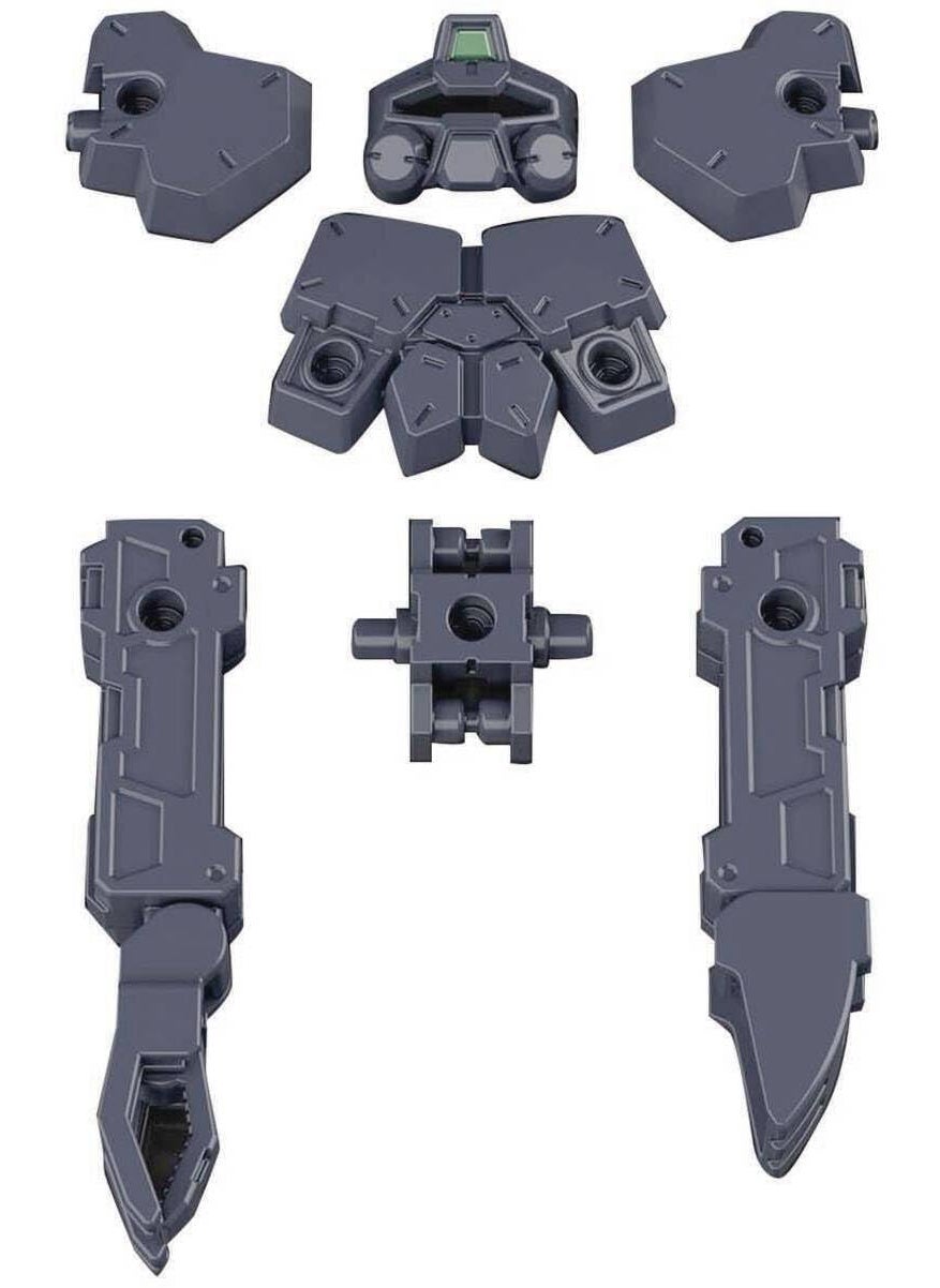 BANDAI SPIRITS Bandai Hobby  30 Minute Missions  18 Rabiot Option Armor for Base Attack Dark Gray 30 MM Model Kit 