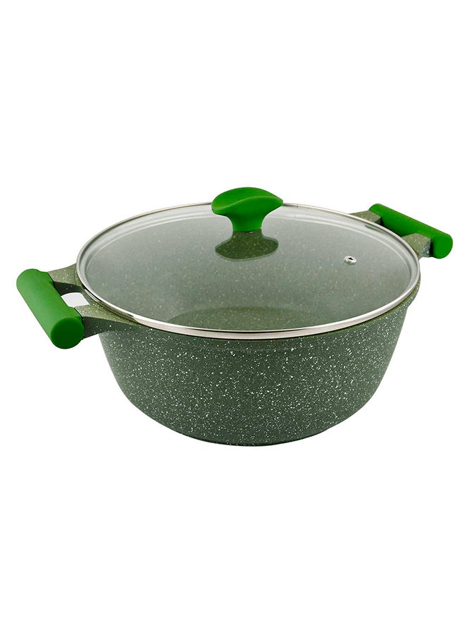 Prestige Granite Non-Stick Aluminium Sauce Pan With Lid Green - Image 2