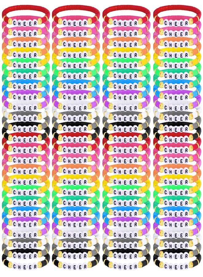 LUYI 32 Pcs Preppy Jewelry Bracelets for Women Clay Bead Colorful Surfer Heishi Bracelet Set Stackable Beaded Friendship Stretch Bracelets Boho Y2K Summer Beach Elastic Layering Bracelets, One Size - Image 1