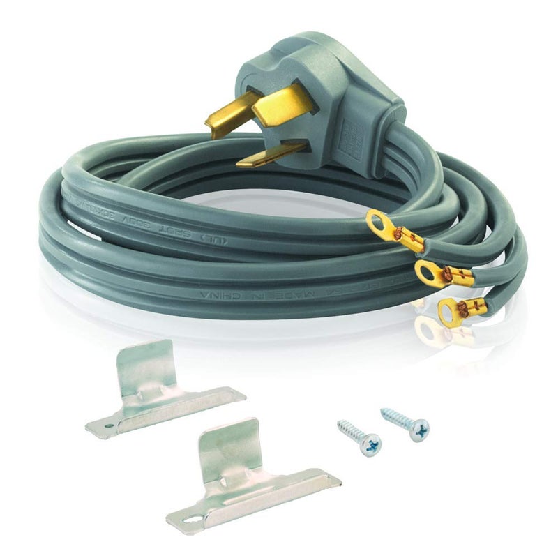 Eastman Eastman 6 Feet Electric Dryer Cord, 30 Amps 3-Prong Wire, 61251  - Image 1