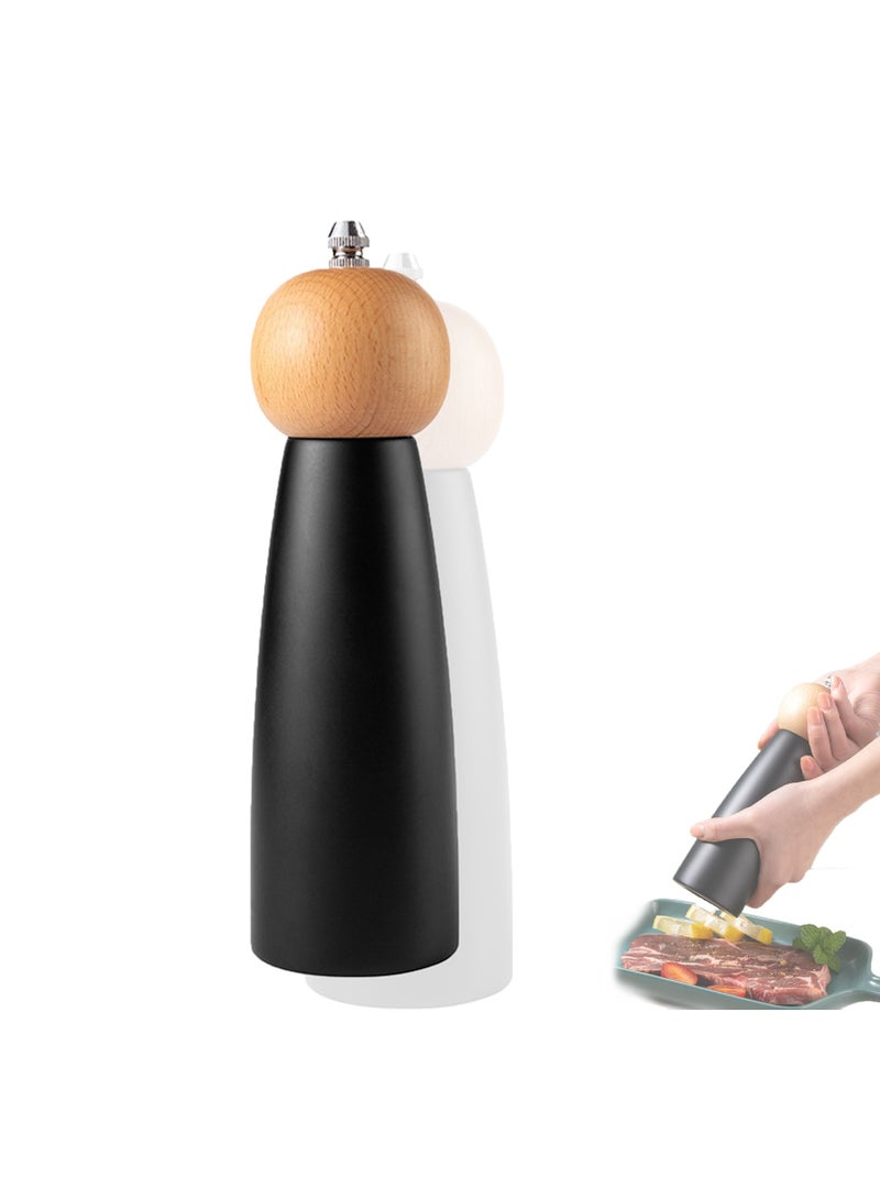 CMGTYYD Natural Acacia Wood Mill for Salt and Pepper - Elegant 2-in-1 Grinder with Adjustable Coarse Setting, Gourmet Kitchen Tool - Image 1