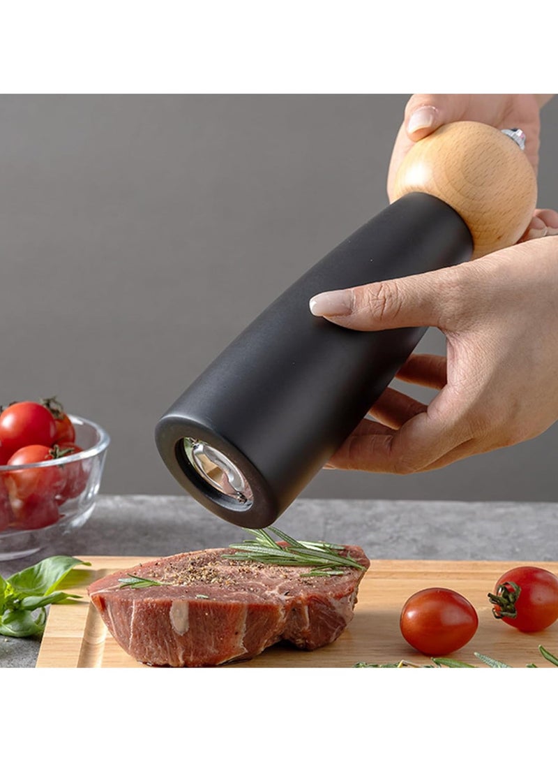 CMGTYYD Natural Acacia Wood Mill for Salt and Pepper - Elegant 2-in-1 Grinder with Adjustable Coarse Setting, Gourmet Kitchen Tool - Image 3