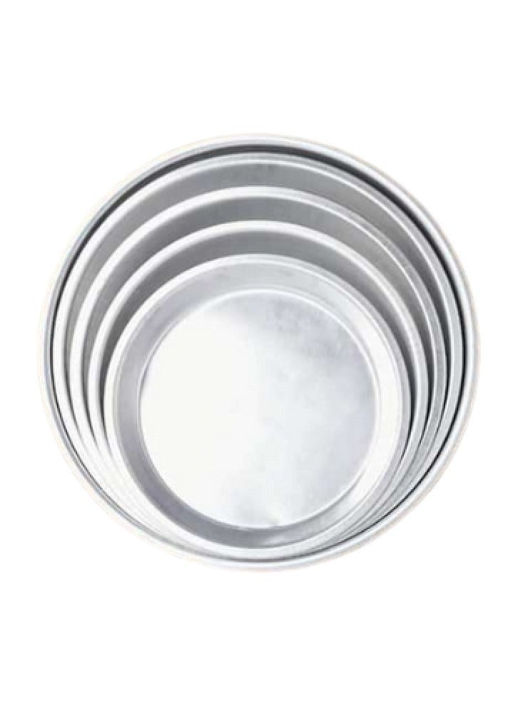 A set of 5 Medium Round Aluminum Trays - Image 2