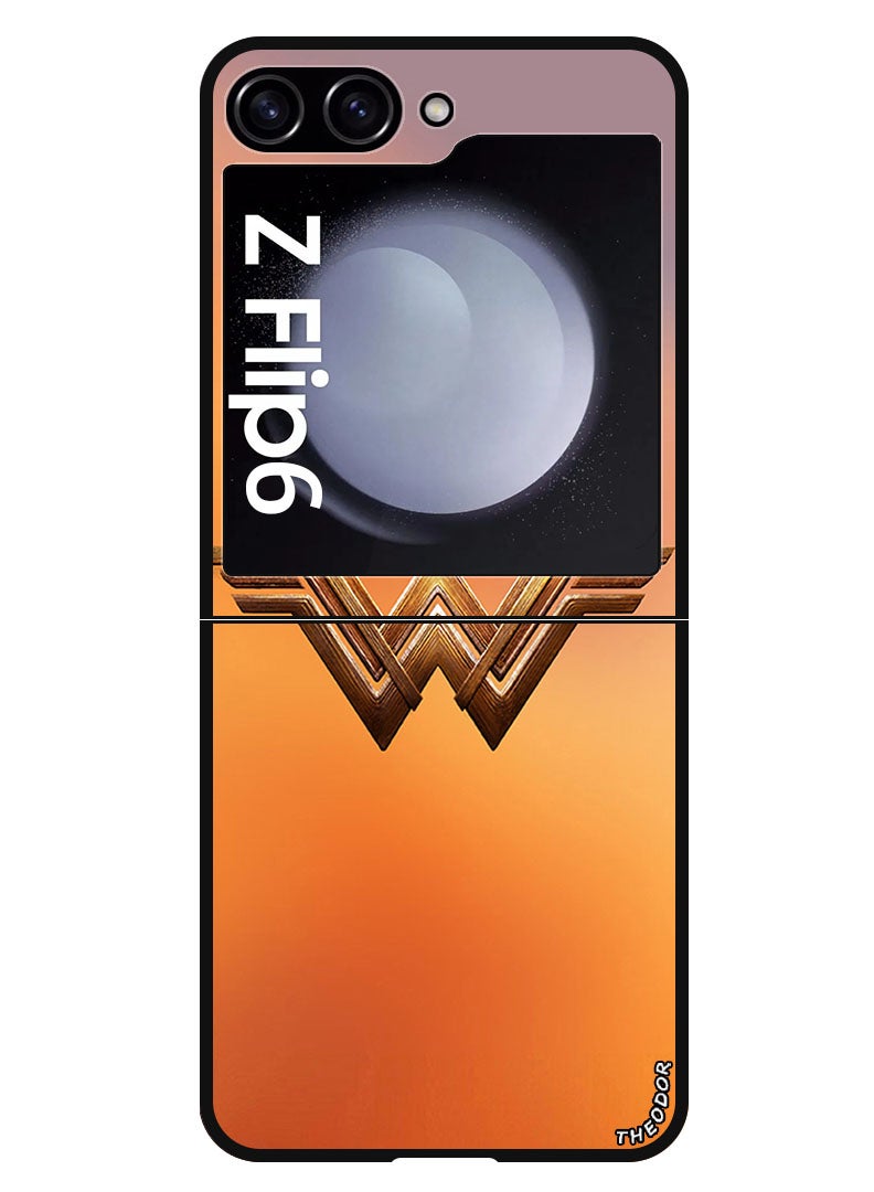 Theodor Protective Case Anti Scratch Shock Proof Bumper Cover For Samsung Galaxy Z Flip 6 Wonder Women - Image 1