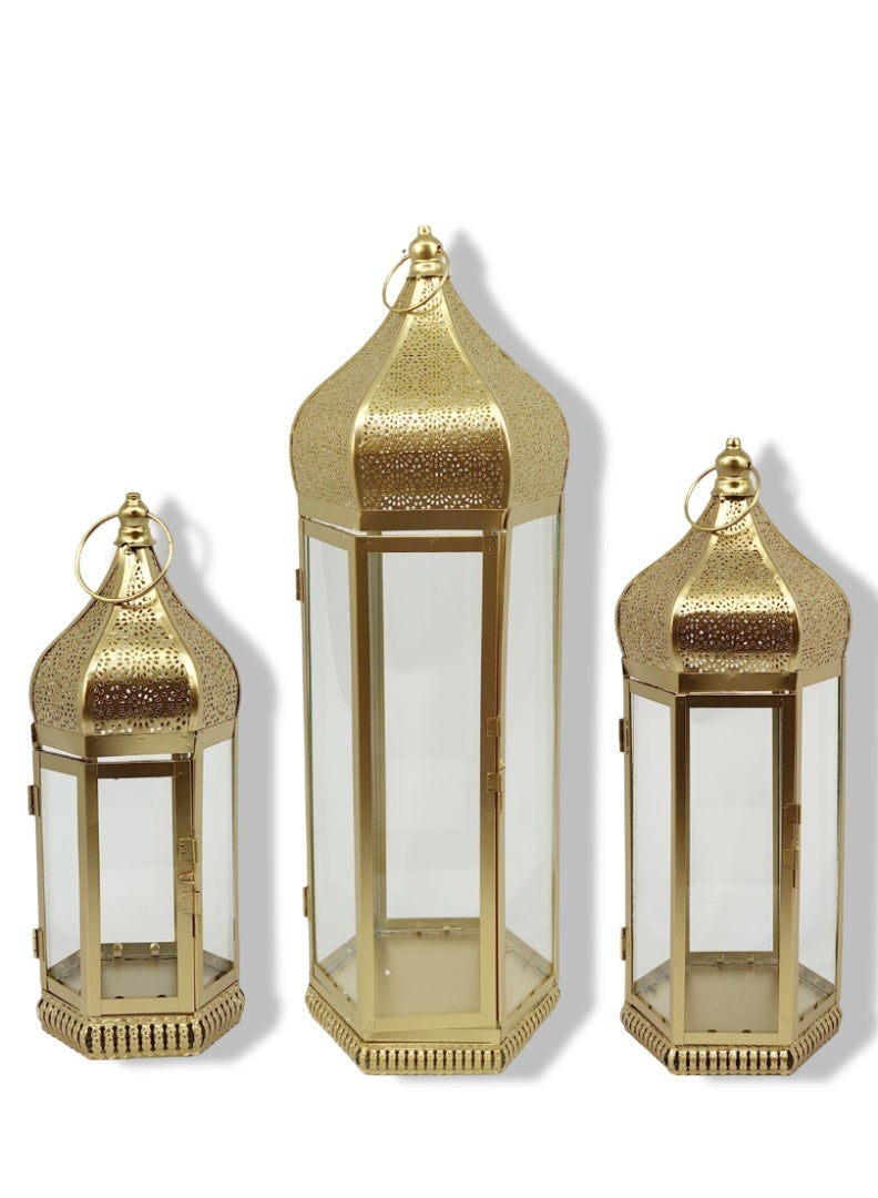 Ramadan lantern set of 3 pieces with an elegant and attractive design
