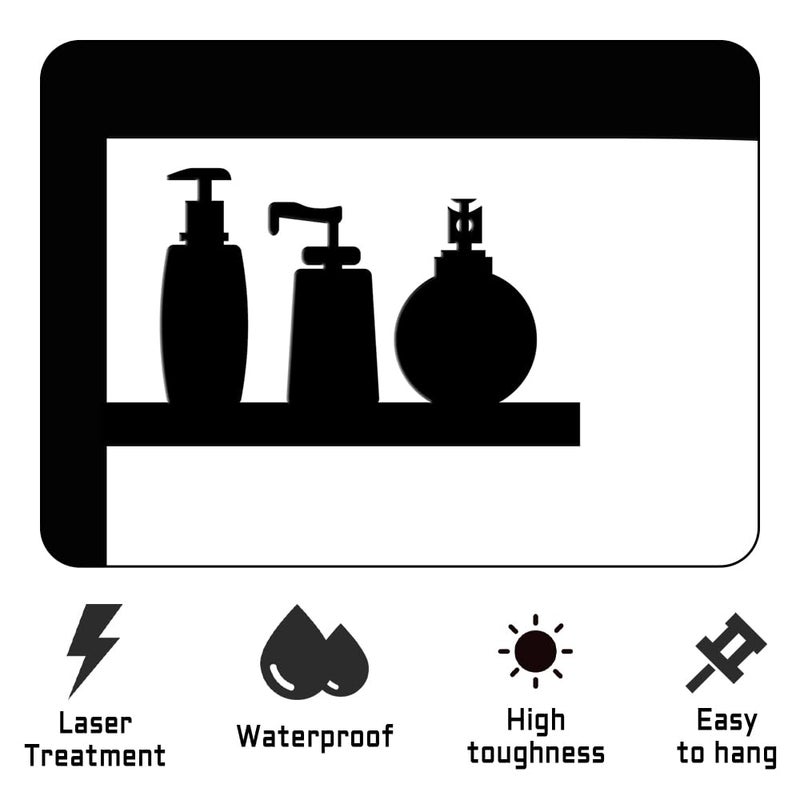 XORT Bathroom Signs Metal Wall Decor, Metal Bathroom Wall Art, Funny Bathroom Sign for Modern Home Decorations. (Black - 10 x 12 inch) - Image 4