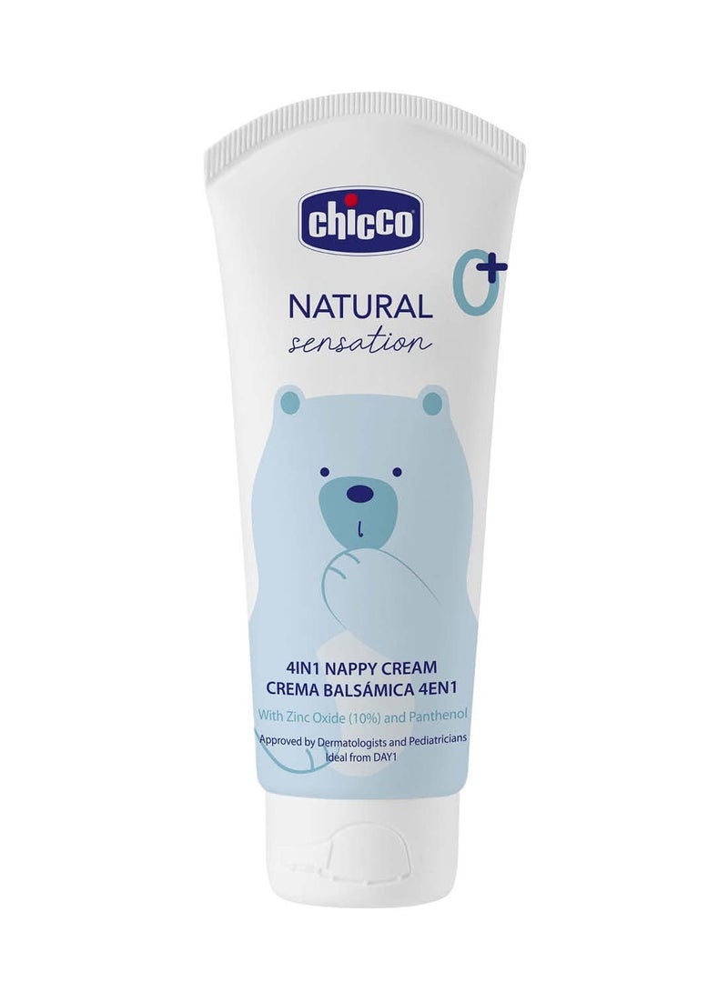 شيكو كريم الحفاضات شيكو ناتشورال سينسيشن 4 في 1 مع أكسيد الزنك (10%) والبانثينول، 100 مل - Image 1