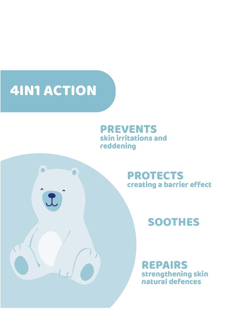 شيكو كريم الحفاضات شيكو ناتشورال سينسيشن 4 في 1 مع أكسيد الزنك (10%) والبانثينول، 100 مل - Image 4