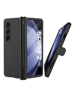Y&D Galaxy Z Fold 5 Case Original Built-in Screen Protector with S Pen Holder 360 Full Body Protective Cover for Samsung 5G 2023 Black  - Image 1