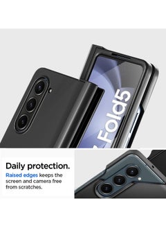 Y&D Galaxy Z Fold 5 Case Original Built-in Screen Protector with S Pen Holder 360 Full Body Protective Cover for Samsung 5G 2023 Black  - Image 3