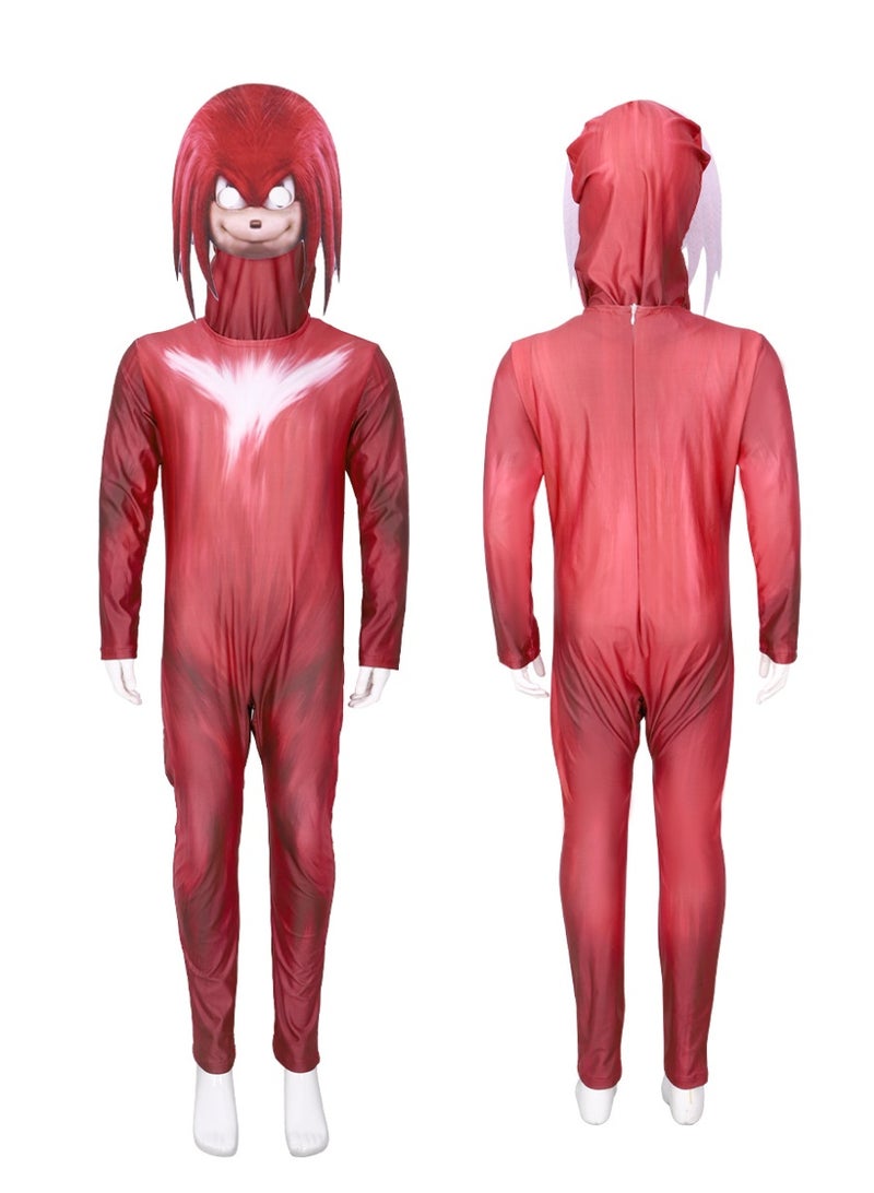 NIBEMINENT Halloween game role-playing Sonic the Hedgehog one-piece tight-fitting Suit Sonic - Image 1