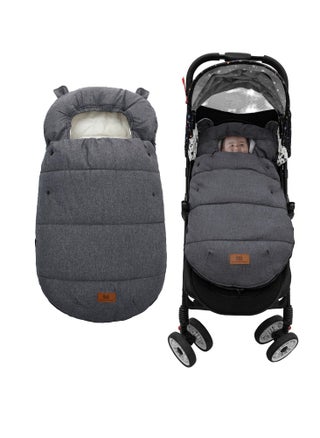 Universal Stroller Sleeping Bag with Footmuffs, Warm and Cozy for Winter, Waterproof and Windproof Design, Anti,Slip Sherpa Lining and Fleece Hood, Easy to Clean - pzsku/Z83E74E72D2EEB5C3FCA1Z/45/_/1725925189/23f40492-e197-4b22-83a8-4cf51526ff99