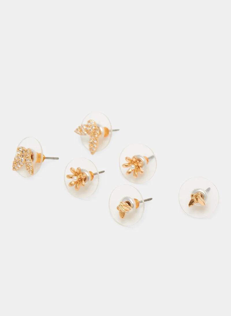 ALDO Valaledar Earrings (Pack of 3)