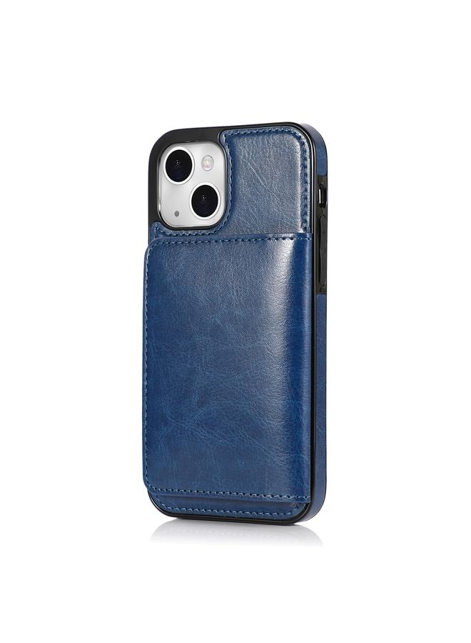 زبون جراب لهاتف iPhone 13 mini مقاوم للصدمات مصنوع من مادة البولي يوريثان الحراري + TPU مع فتحات للبطاقات وحامل - Image 2