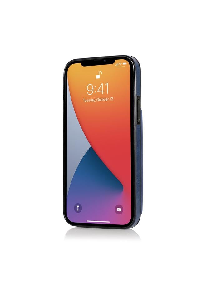 زبون جراب لهاتف iPhone 13 mini مقاوم للصدمات مصنوع من مادة البولي يوريثان الحراري + TPU مع فتحات للبطاقات وحامل - Image 3