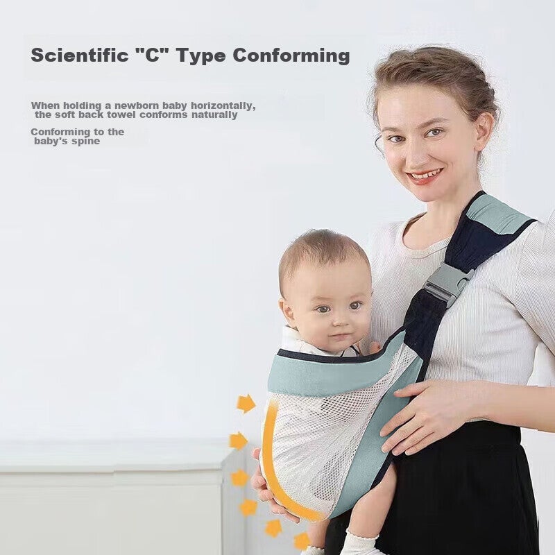 Guangduola Baby Carrier, Front-Facing Design for Newborns, Hands-Free Travel Solution, Suitable for Ages 0-1, Breathable Versio - Image 5