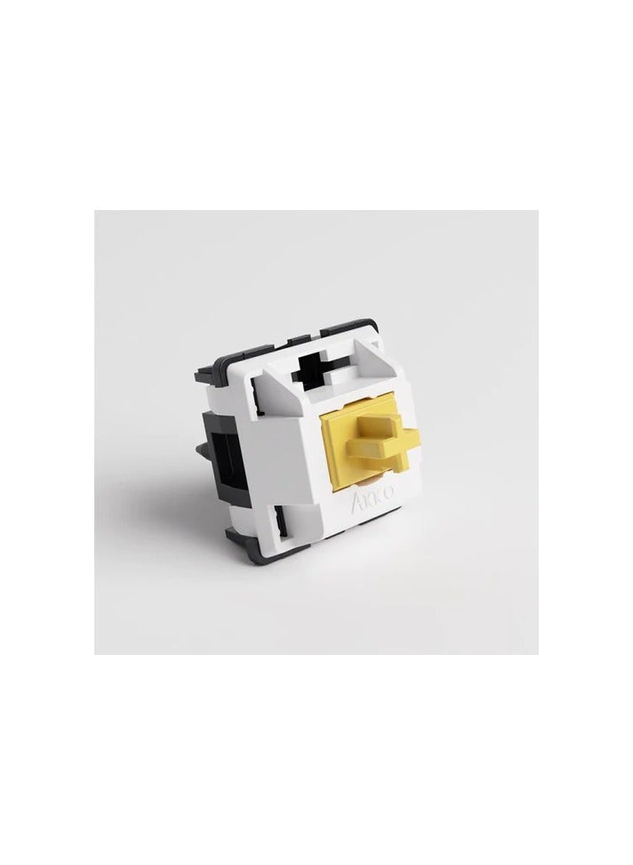 Akko V3 Penguin Tactile Silent Keyboard Switch for Mechanical Gaming Keyboard, 5-Pin 43gf Quiet Switches with Standard MX Structure (45pcs)